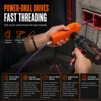 🔥 HOT SALE 49% OFF 🔌 Electrician Wire Threader Kit — Drill-Powered, Tension Control, Fast Wiring