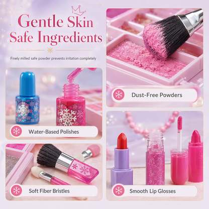 💄 LIMITED‑TIME 49% OFF! ✨ Washable Princess Makeup Set – Kid‑Safe Non‑Toxic Pretend Beauty Toy Gift 👸