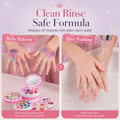 💄 LIMITED‑TIME 49% OFF! ✨ Washable Princess Makeup Set – Kid‑Safe Non‑Toxic Pretend Beauty Toy Gift 👸