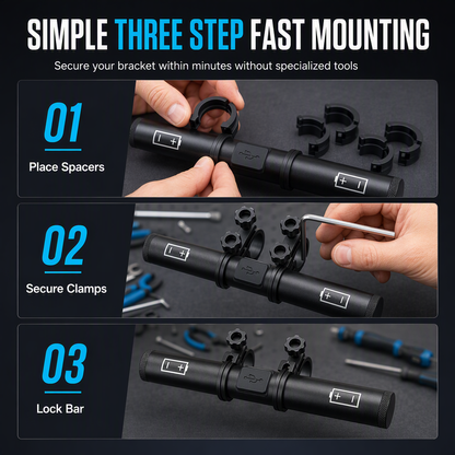 🚲Bicycle Handlebar Extender Bracket with USB Power Bank Function and Bike Light Flashlight Mount