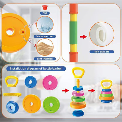 👦💪Kids Adjustable Dumbbell Toy Set