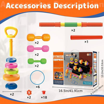 👦💪Kids Adjustable Dumbbell Toy Set
