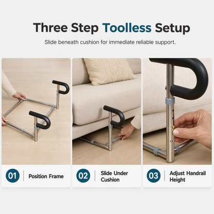 ⏳🔥LIMITED-TIME 49% OFF! ⏰Sofa Stand Assist Rail for Elderly Stainless Steel🛋️