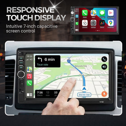 🚗 LIMITED‑TIME 49% OFF! ✨ 7‑Inch Double DIN Car Stereo – Wired CarPlay & Android Auto, Backup Camera Input 📱
