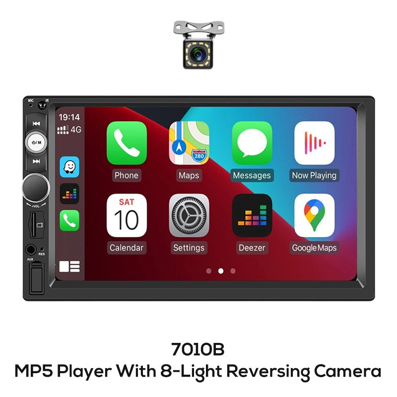 🚗 LIMITED‑TIME 49% OFF! ✨ 7‑Inch Double DIN Car Stereo – Wired CarPlay & Android Auto, Backup Camera Input 📱