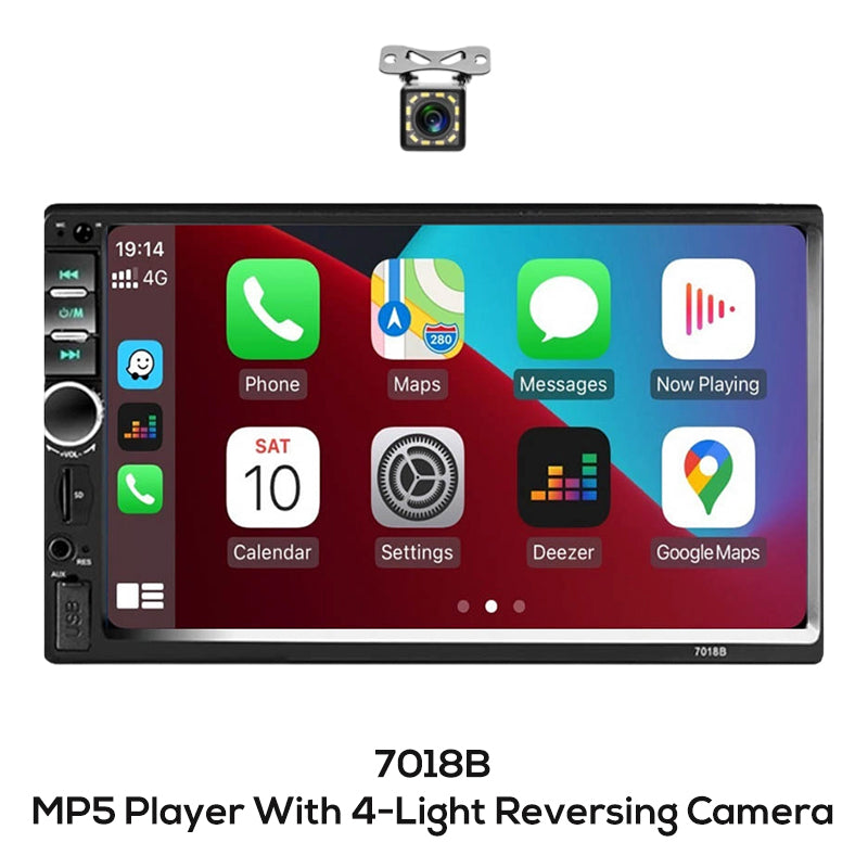 🚗 LIMITED‑TIME 49% OFF! ✨ 7‑Inch Double DIN Car Stereo – Wired CarPlay & Android Auto, Backup Camera Input 📱