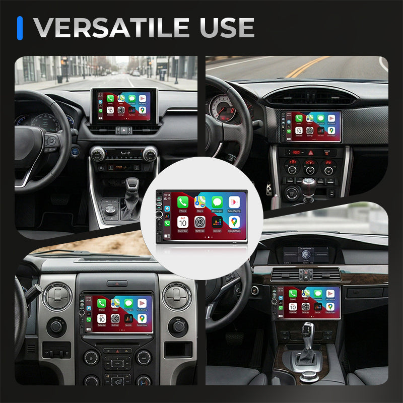 🚗 LIMITED‑TIME 49% OFF! ✨ 7‑Inch Double DIN Car Stereo – Wired CarPlay & Android Auto, Backup Camera Input 📱