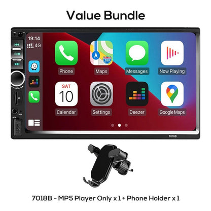 🚗 LIMITED‑TIME 49% OFF! ✨ 7‑Inch Double DIN Car Stereo – Wired CarPlay & Android Auto, Backup Camera Input 📱