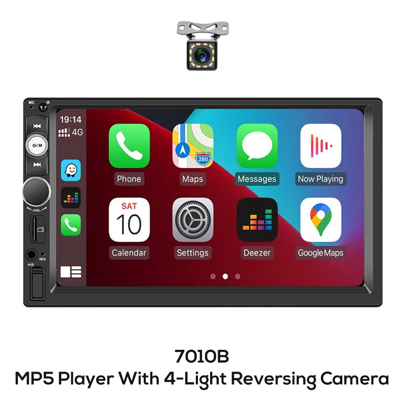 🚗 LIMITED‑TIME 49% OFF! ✨ 7‑Inch Double DIN Car Stereo – Wired CarPlay & Android Auto, Backup Camera Input 📱