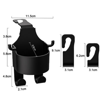 📢📢49% OFF !! ⏰Car Seat Headrest Cup Holder with Hooks