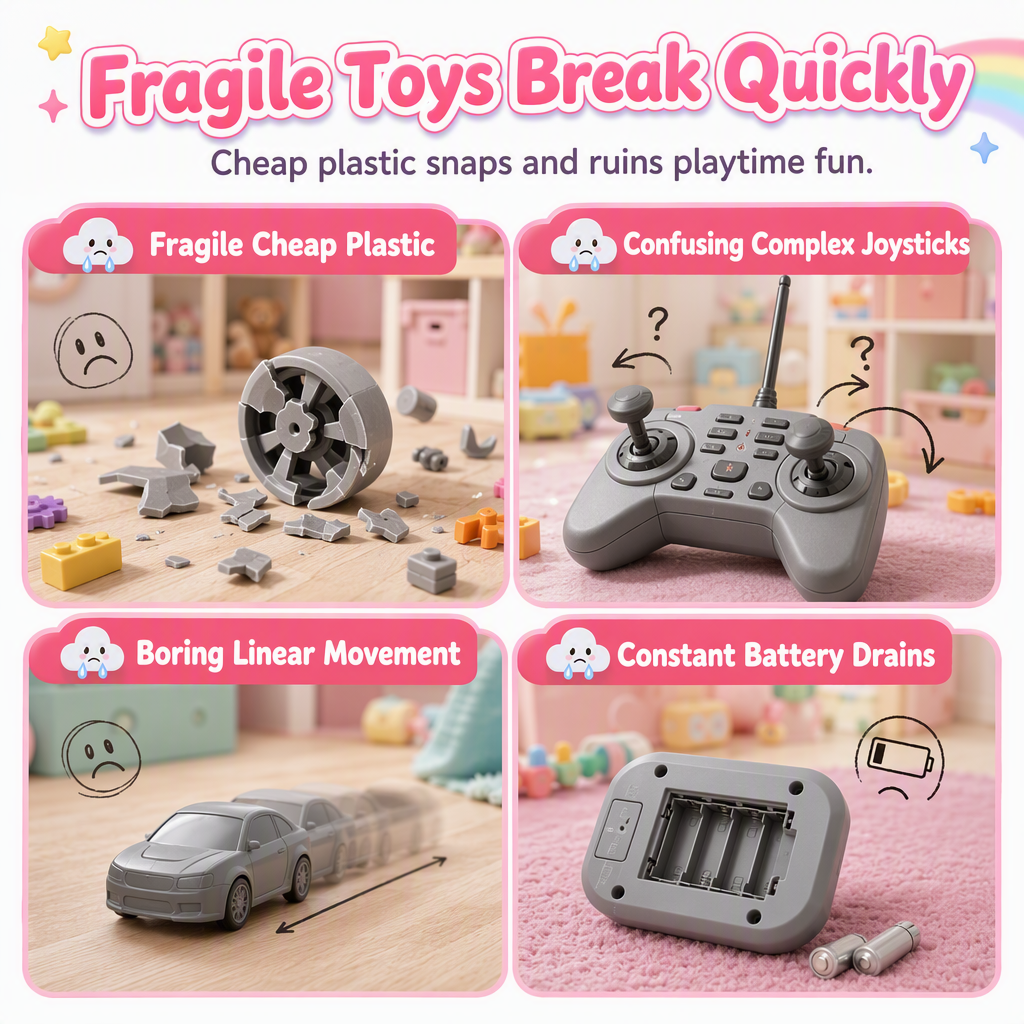 🚗 49% OFF! ✨One Button Deforming Remote Control Car Cyberpunk Spider Unicorn Drifting RC Pickup Toy Gift for Boys and Girls