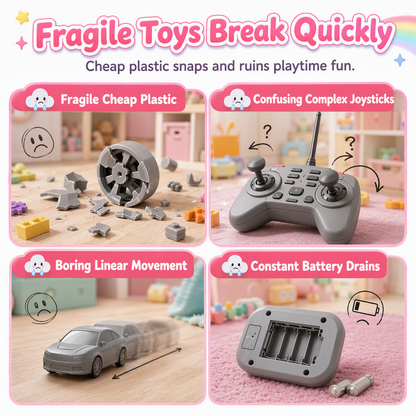🚗 49% OFF! ✨One Button Deforming Remote Control Car Cyberpunk Spider Unicorn Drifting RC Pickup Toy Gift for Boys and Girls