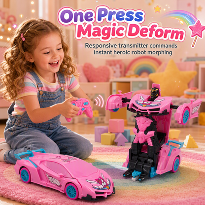 🚗 49% OFF! ✨One Button Deforming Remote Control Car Cyberpunk Spider Unicorn Drifting RC Pickup Toy Gift for Boys and Girls