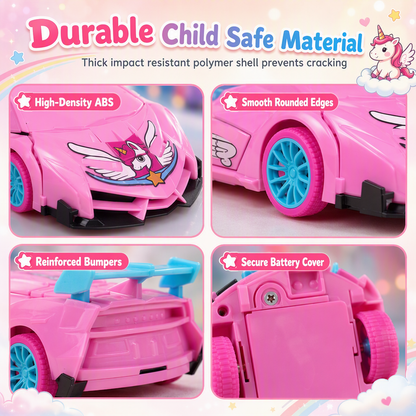 🚗 49% OFF! ✨One Button Deforming Remote Control Car Cyberpunk Spider Unicorn Drifting RC Pickup Toy Gift for Boys and Girls