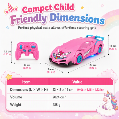 🚗 49% OFF! ✨One Button Deforming Remote Control Car Cyberpunk Spider Unicorn Drifting RC Pickup Toy Gift for Boys and Girls