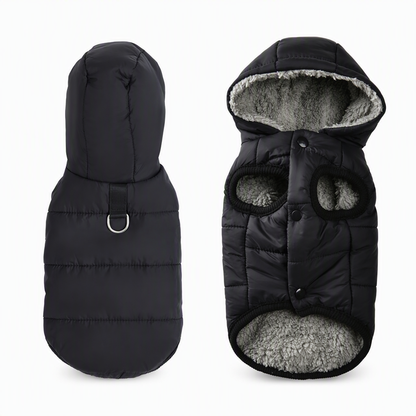 🐾 LIMITED-TIME 49% OFF! ✨ Hooded Dog Coat – Fleece-lined, Windproof 🧥