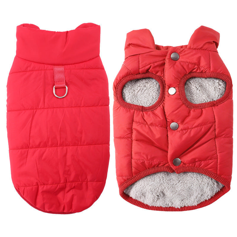 🐾 LIMITED-TIME 49% OFF! ✨ Hooded Dog Coat – Fleece-lined, Windproof 🧥