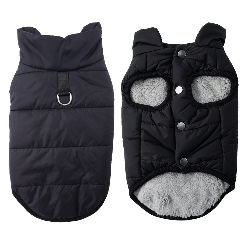 🐾 LIMITED-TIME 49% OFF! ✨ Hooded Dog Coat – Fleece-lined, Windproof 🧥