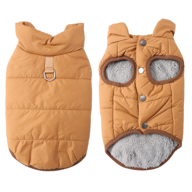 🐾 LIMITED-TIME 49% OFF! ✨ Hooded Dog Coat – Fleece-lined, Windproof 🧥
