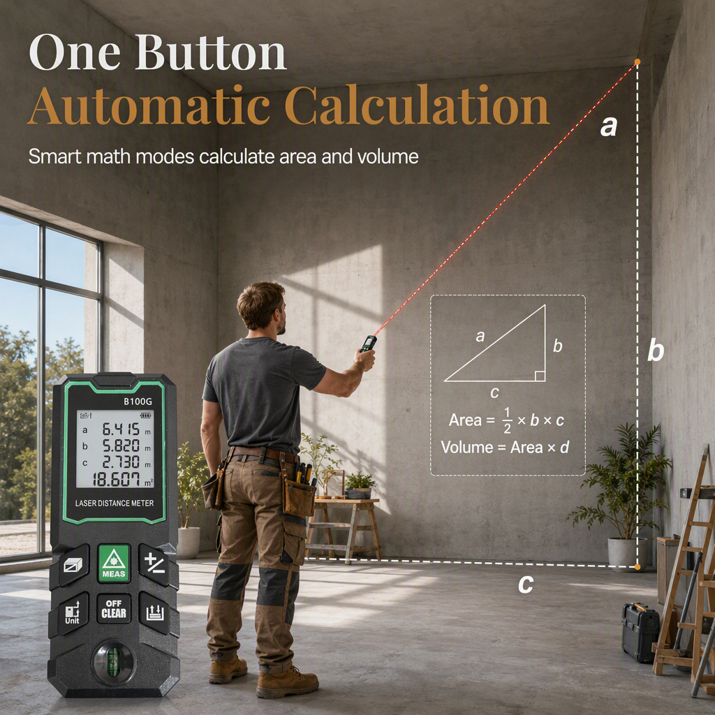 ⏳Time-Limited Special⏰Rechargeable Laser Rangefinder – Voice Broadcast, Shockproof Casing, Multiple Range Options 🔦