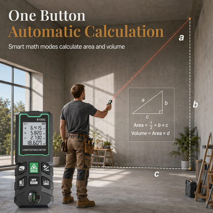 ⏳Time-Limited Special⏰Rechargeable Laser Rangefinder – Voice Broadcast, Shockproof Casing, Multiple Range Options 🔦