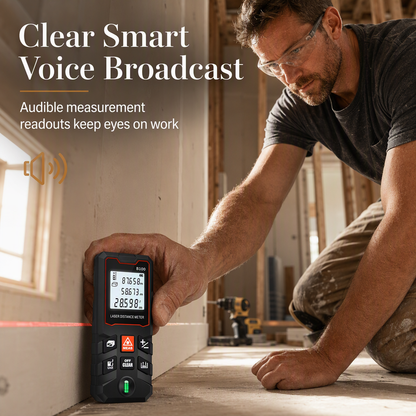 ⏳Time-Limited Special⏰Rechargeable Laser Rangefinder – Voice Broadcast, Shockproof Casing, Multiple Range Options 🔦