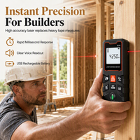 ⏳Time-Limited Special⏰Rechargeable Laser Rangefinder – Voice Broadcast, Shockproof Casing, Multiple Range Options 🔦