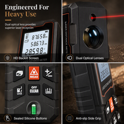 ⏳Time-Limited Special⏰Rechargeable Laser Rangefinder – Voice Broadcast, Shockproof Casing, Multiple Range Options 🔦