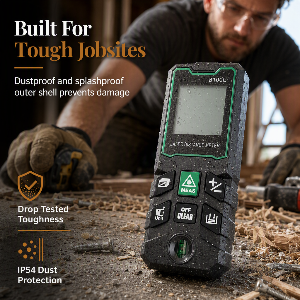⏳Time-Limited Special⏰Rechargeable Laser Rangefinder – Voice Broadcast, Shockproof Casing, Multiple Range Options 🔦