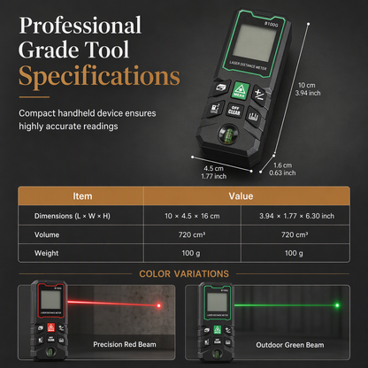 ⏳Time-Limited Special⏰Rechargeable Laser Rangefinder – Voice Broadcast, Shockproof Casing, Multiple Range Options 🔦