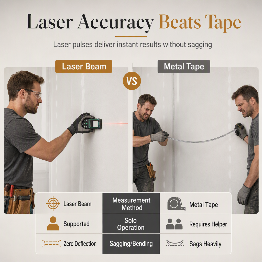 ⏳Time-Limited Special⏰Rechargeable Laser Rangefinder – Voice Broadcast, Shockproof Casing, Multiple Range Options 🔦