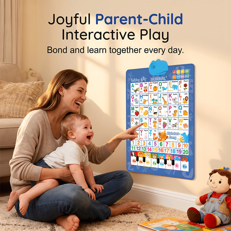 📚 Save 49%! 🔤 Talking Alphabet Wall Chart – Bilingual, audio & mini piano ✨