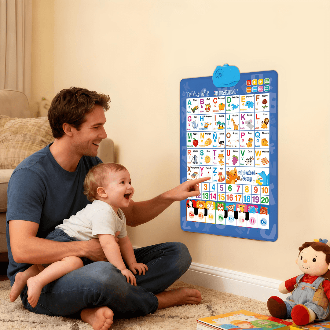 📚 Save 49%! 🔤 Talking Alphabet Wall Chart – Bilingual, audio & mini piano ✨