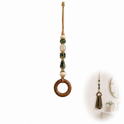 ⏳🔥LIMITED-TIME 49% OFF! ⏰🎉 2026 Sale — Over 25,000 Sold!🏠Decorative Beaded Towel Hanger with Wooden Ring