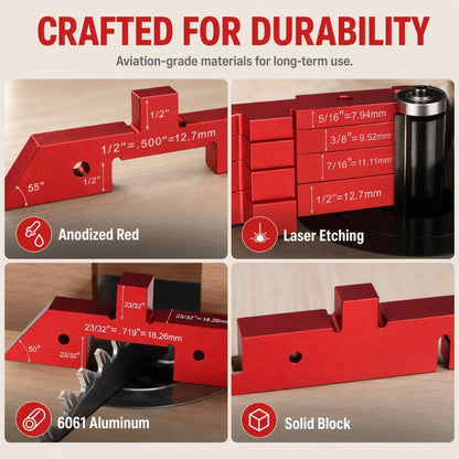 📐 49% OFF NOW! 🛠️ Aluminum Setup Blocks – Laser-Etched, Anodized & Precise – For Table Saws, Router Tables & Drill Presses 🔧