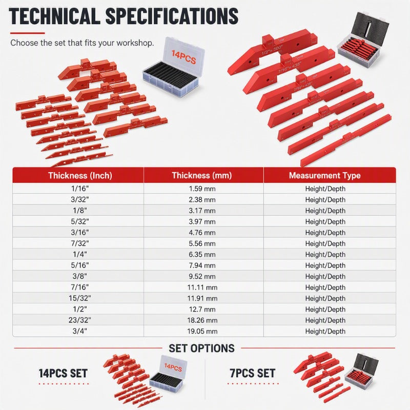 📐 49% OFF NOW! 🛠️ Aluminum Setup Blocks – Laser-Etched, Anodized & Precise – For Table Saws, Router Tables & Drill Presses 🔧