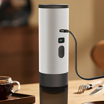 🥳2026 HOT SALE🥳💞50K+ SOLD! ☕⚡ 49% OFF! Portable Espresso Maker – digital display, Type-C rechargeable, 90ml tank & 120ml cup. Enjoy fresh hot coffee anywhere! 🛡️💪