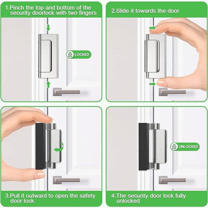 🔒 Save 49%! 🛡️ Door Reinforcement Lock – With screws & home security upgrade ✨