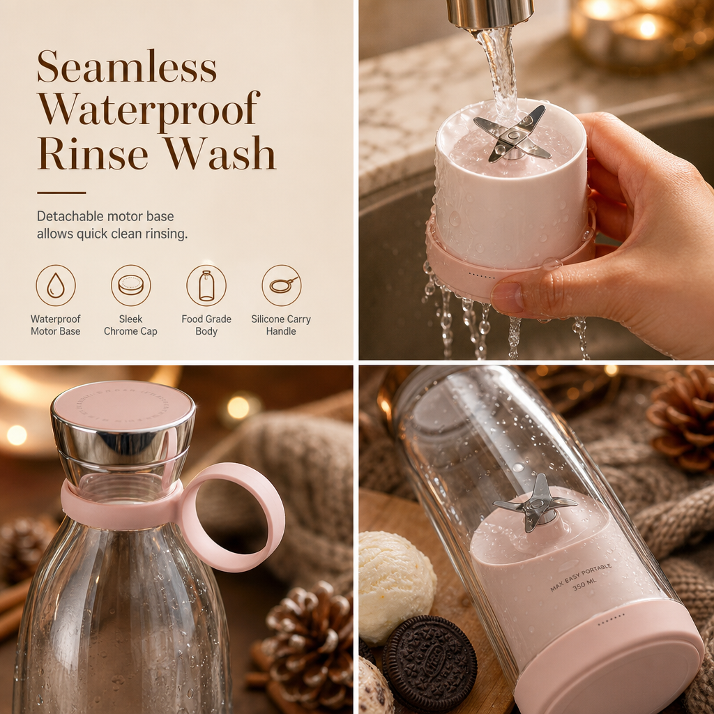 🔋 Portable Electric Juicer Cup with USB Magnetic Charging – Mini Personal Blender