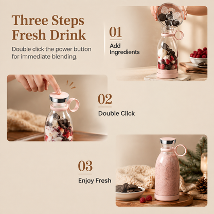 🔋 Portable Electric Juicer Cup with USB Magnetic Charging – Mini Personal Blender