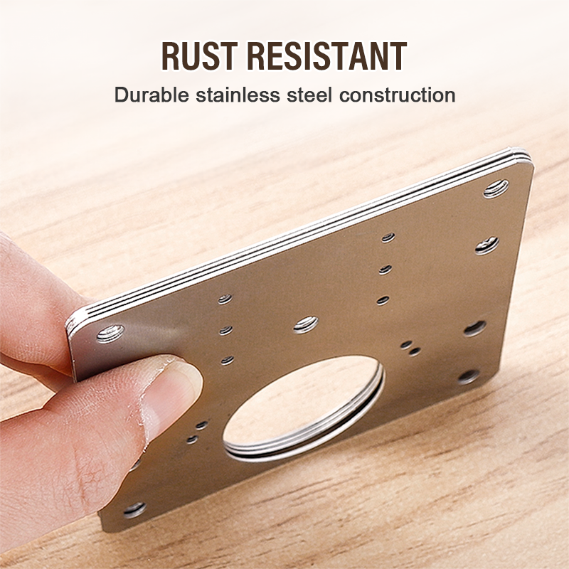 🔧 LIMITED-TIME 49% OFF 🚪 Stainless Steel Hinge Repair Plate — Fix Loose Cabinet Doors Fast, No Replacement