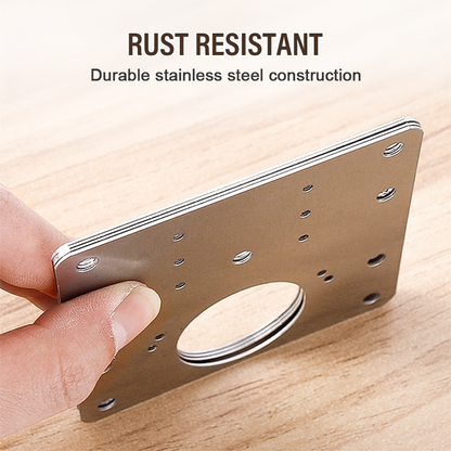🔧 LIMITED-TIME 49% OFF 🚪 Stainless Steel Hinge Repair Plate — Fix Loose Cabinet Doors Fast, No Replacement