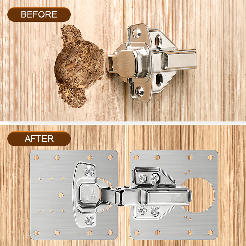 🔧 LIMITED-TIME 49% OFF 🚪 Stainless Steel Hinge Repair Plate — Fix Loose Cabinet Doors Fast, No Replacement