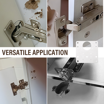 🔧 LIMITED-TIME 49% OFF 🚪 Stainless Steel Hinge Repair Plate — Fix Loose Cabinet Doors Fast, No Replacement
