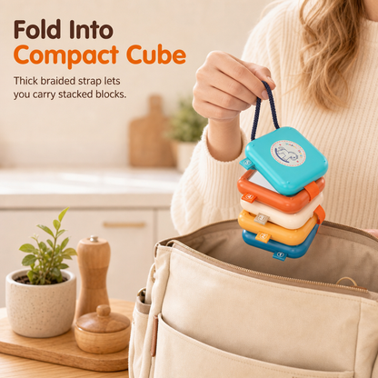 ⏳🔥LIMITED-TIME 49% OFF! ⏰🧸Busy Ball Stacking Toy – Multi‑sided & portable activity cube 🎈