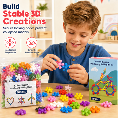 🎁Early Christmas Sale 49% OFF🔥Kids 3D Interlocking Snowflake Building Blocks