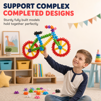 🎁Early Christmas Sale 49% OFF🔥Kids 3D Interlocking Snowflake Building Blocks
