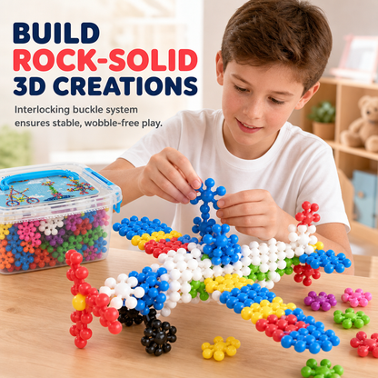 🎁Early Christmas Sale 49% OFF🔥Kids 3D Interlocking Snowflake Building Blocks