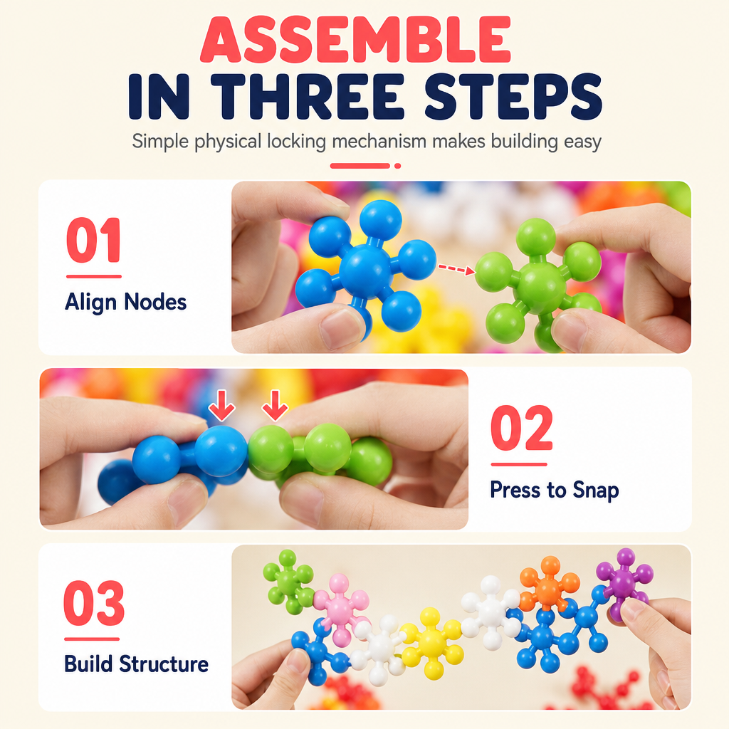 🎁Early Christmas Sale 49% OFF🔥Kids 3D Interlocking Snowflake Building Blocks