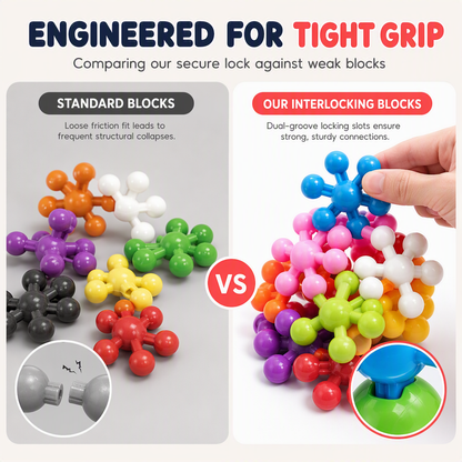 🎁Early Christmas Sale 49% OFF🔥Kids 3D Interlocking Snowflake Building Blocks